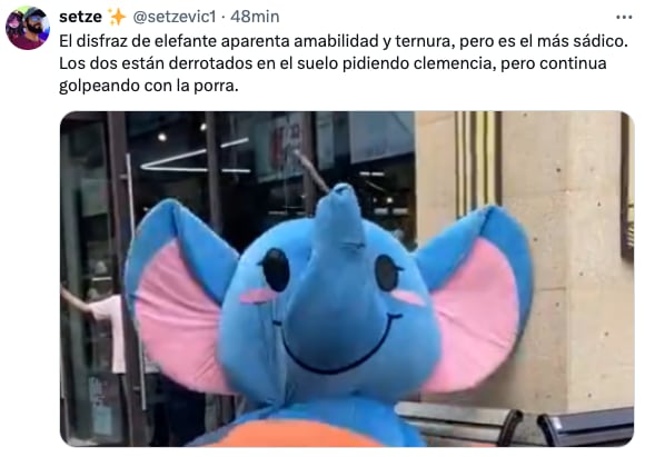 Los usuarios apoyan la pelea de botargas en TikTok