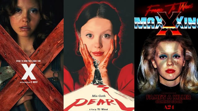 Esta es la trilogía de Ti West y Mia Goth: 'X', 'Pearl' y 'MaXXXine'