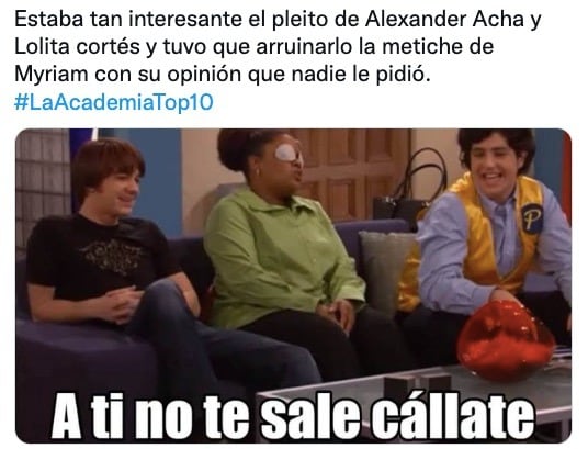 Memes pelea entre Alexander Acha y Lolita Cortés