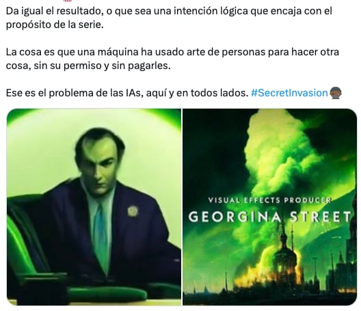 Intro de Secret Invasion, la nueva serie de Marvel, fue hecha por inteligencia artificial