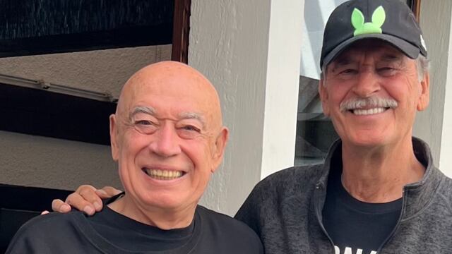 Rubén Aguilar, suegro de Jorge Álvarez Máynez, con Vicente Fox