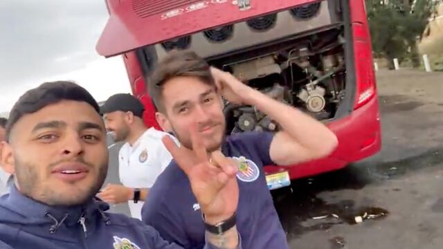 El autobús de Chivas se descompuso rumbo a Toluca