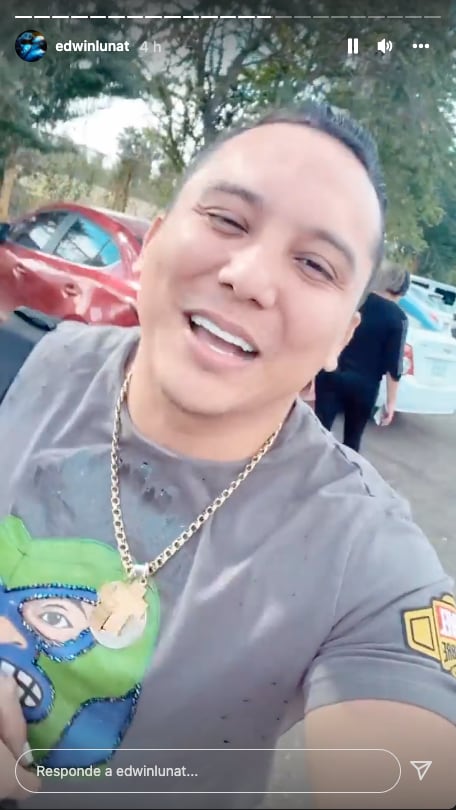 Edwin Luna se equivoca de carro
