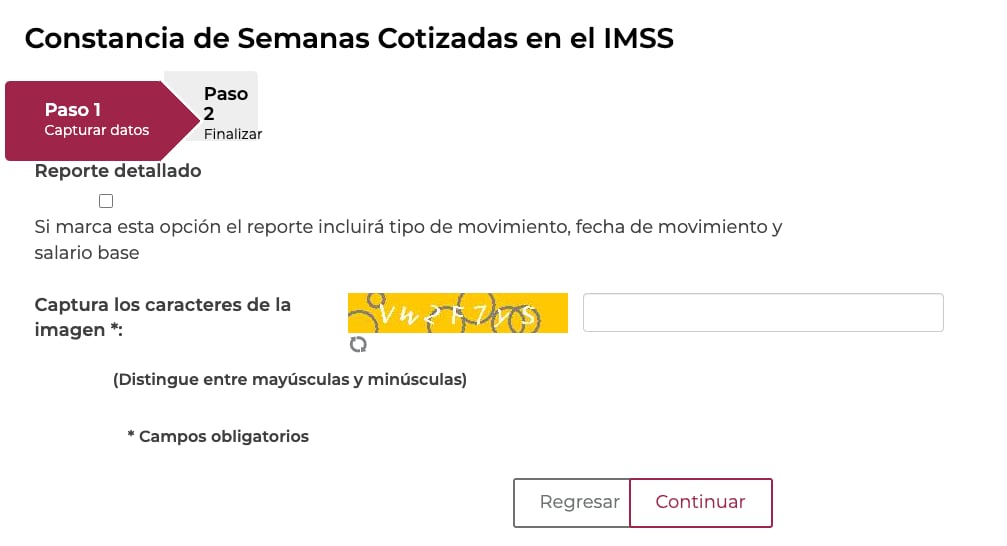 Constancia de semanas cotizadas