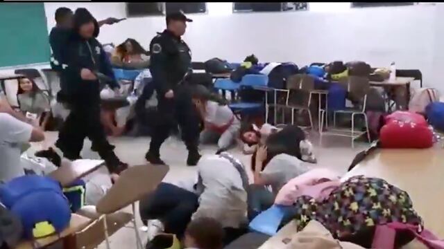 Simulacro de asalto en curso de verano