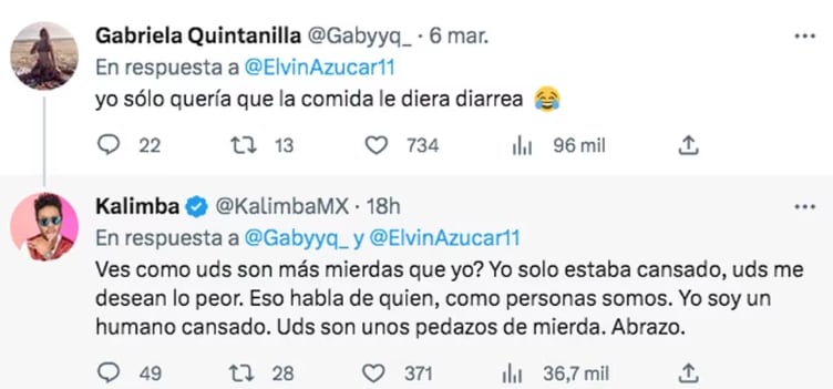 Kalimba responde a fan que lo acusó por "grosero"