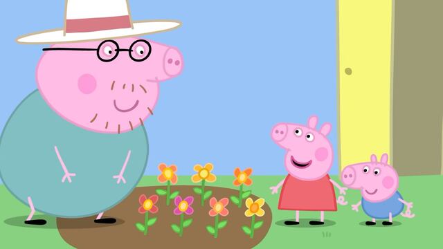 Las flores gigantes de Peppa Pig