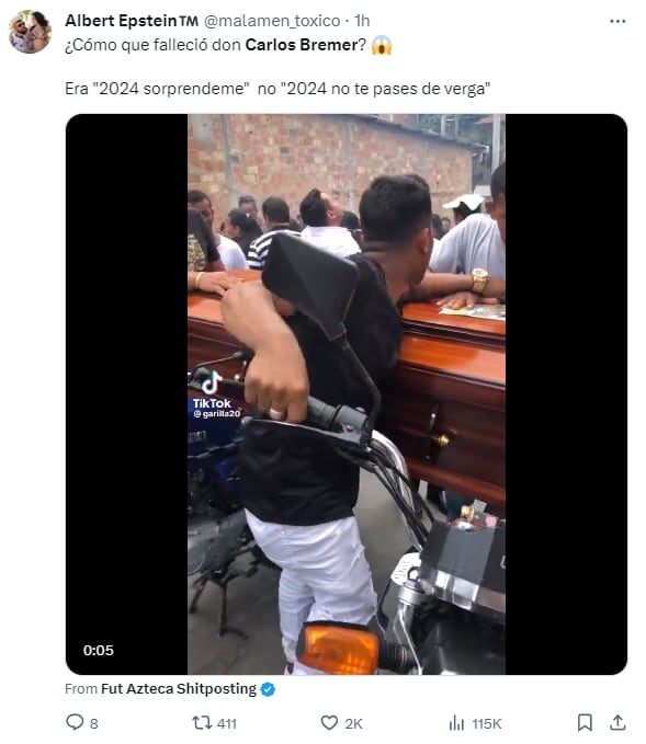 Memes por la muerte de Carlos Bremer