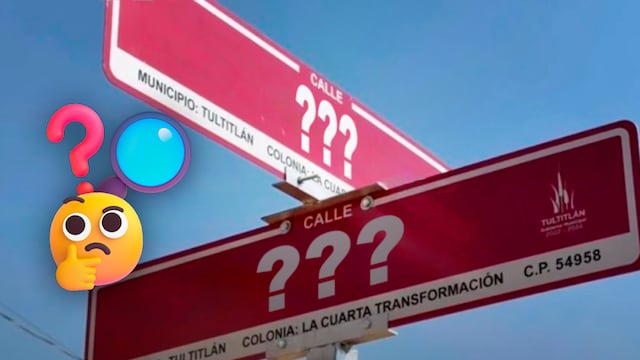 Antiguos nombres de las calles de la Colonia 4T en Tultitlán