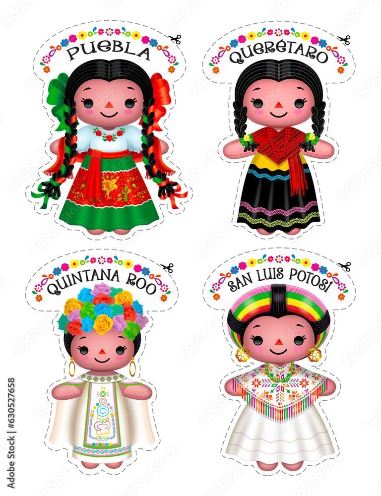 Plantilla de Muñeca Lele recortable