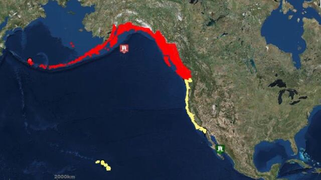 Alerta de tsunami tras sismo en Alaska.