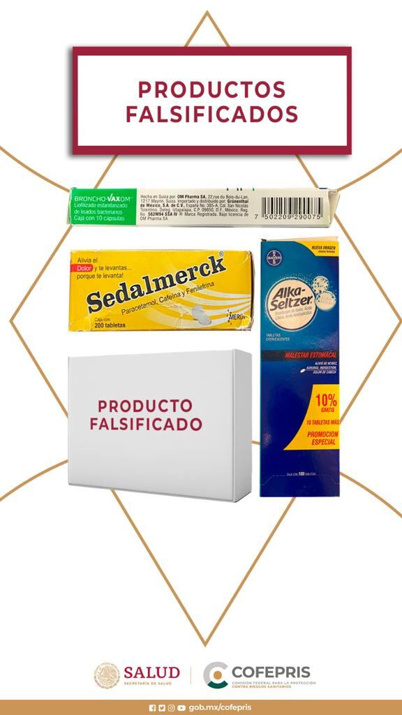 Cofepris alerta por falsas Sedalmerck