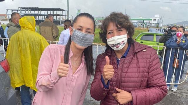 Claudia Sheinbaum y Delfina Gómez
