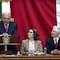 AMLO dio mensaje sorpresa en la toma de protesta de Delfina Gómez y esto dijo