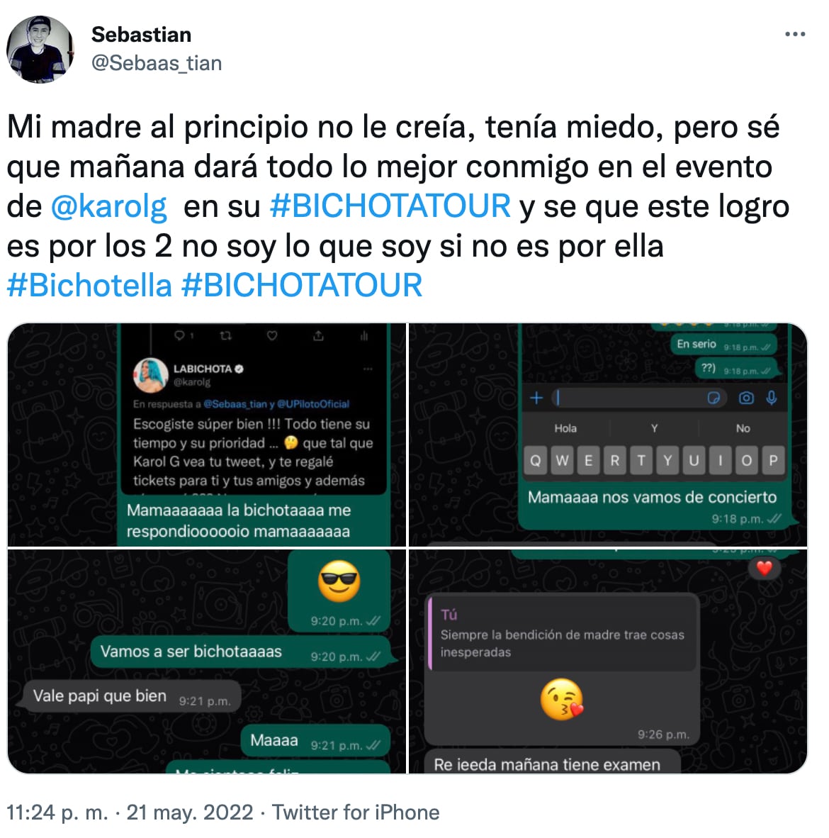 La mamá del fan de Karol G no creía el gesto de la colombiana