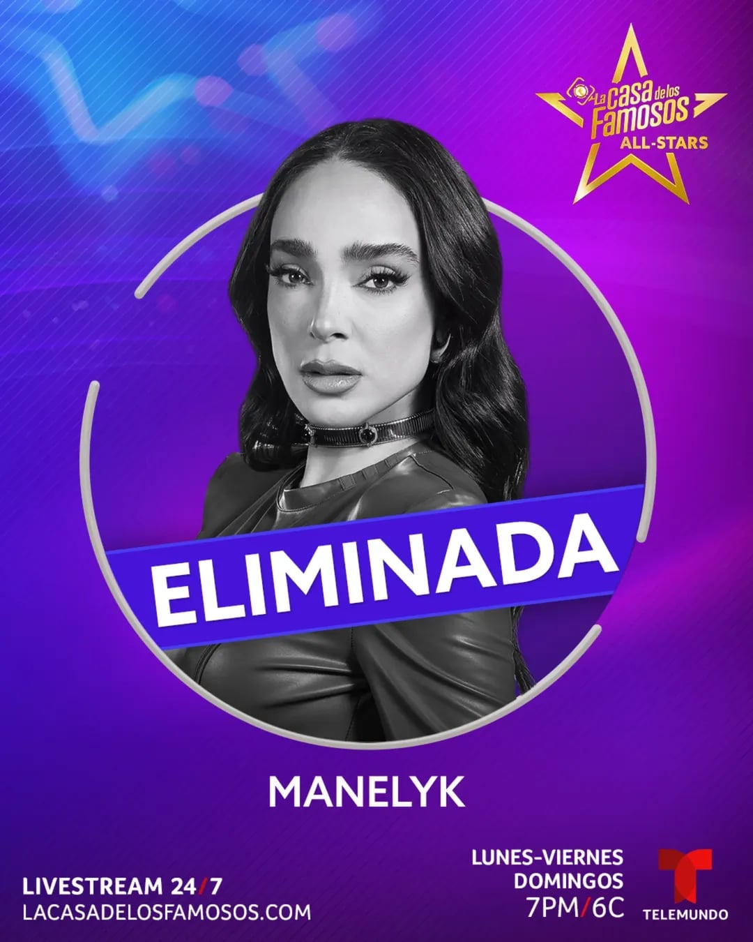 Manelyk González, eliminada de La Casa de los Famosos All Stars