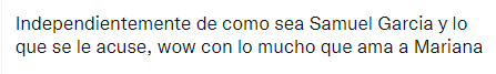 Reacción a discurso de Samuel García.