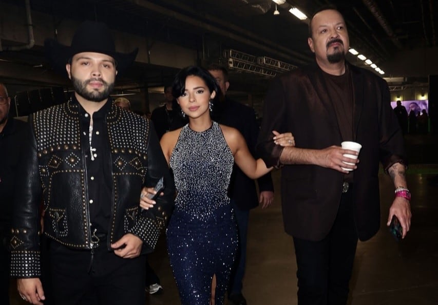 Leonardo Aguilar, Ángela Aguilar y Pepe Aguilar