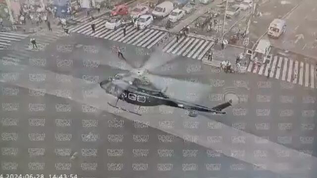 Helicóptero de grupo Cóndores de CDMX