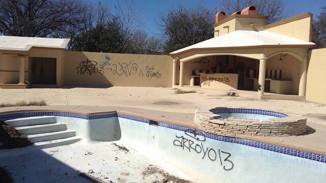 Casa abandonada de Allende. En 2011, decenas de habitantes fueron sacados de sus casas y asesinados.