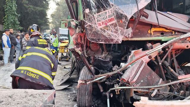 Accidente en carretera Picacho-Ajusco
