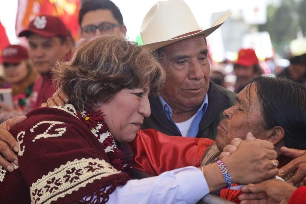 Delfina Gómez en San Felipe del Progreso