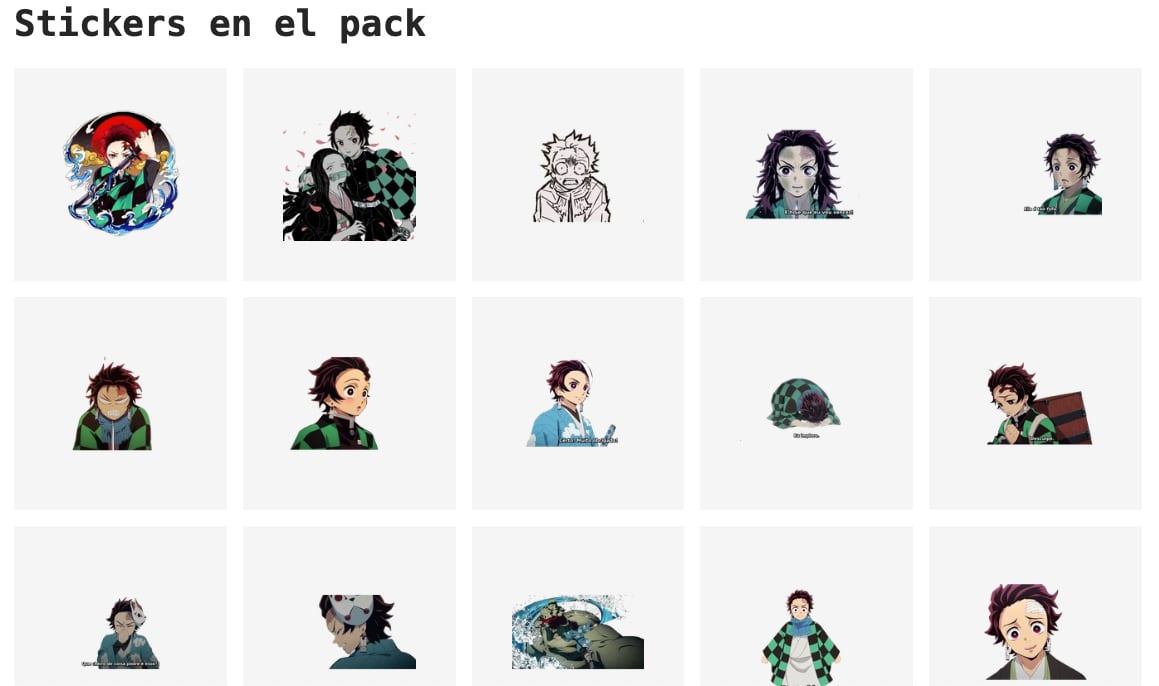 Stickers de Tanjiro Kamado