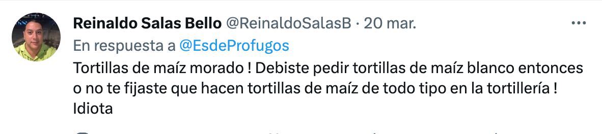 Comentarios a las tortillas azules