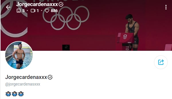 Jorge Adán Cárdenas Estrada, el conocido halterista mexicano abre su cuenta de OnlyFans.