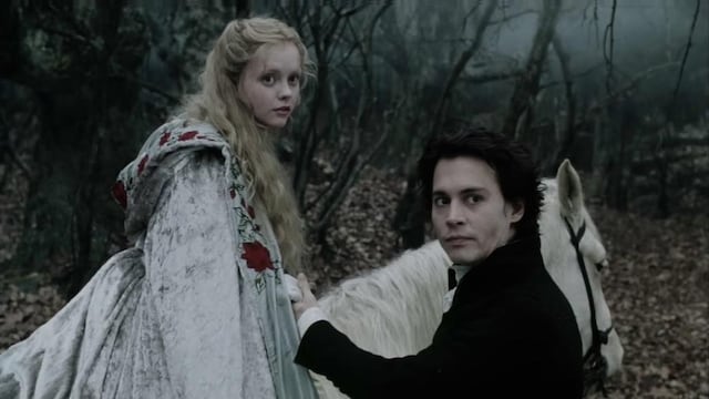 Johnny Depp y Christina Ricci en la película 'La leyenda del jinete sin cabeza'