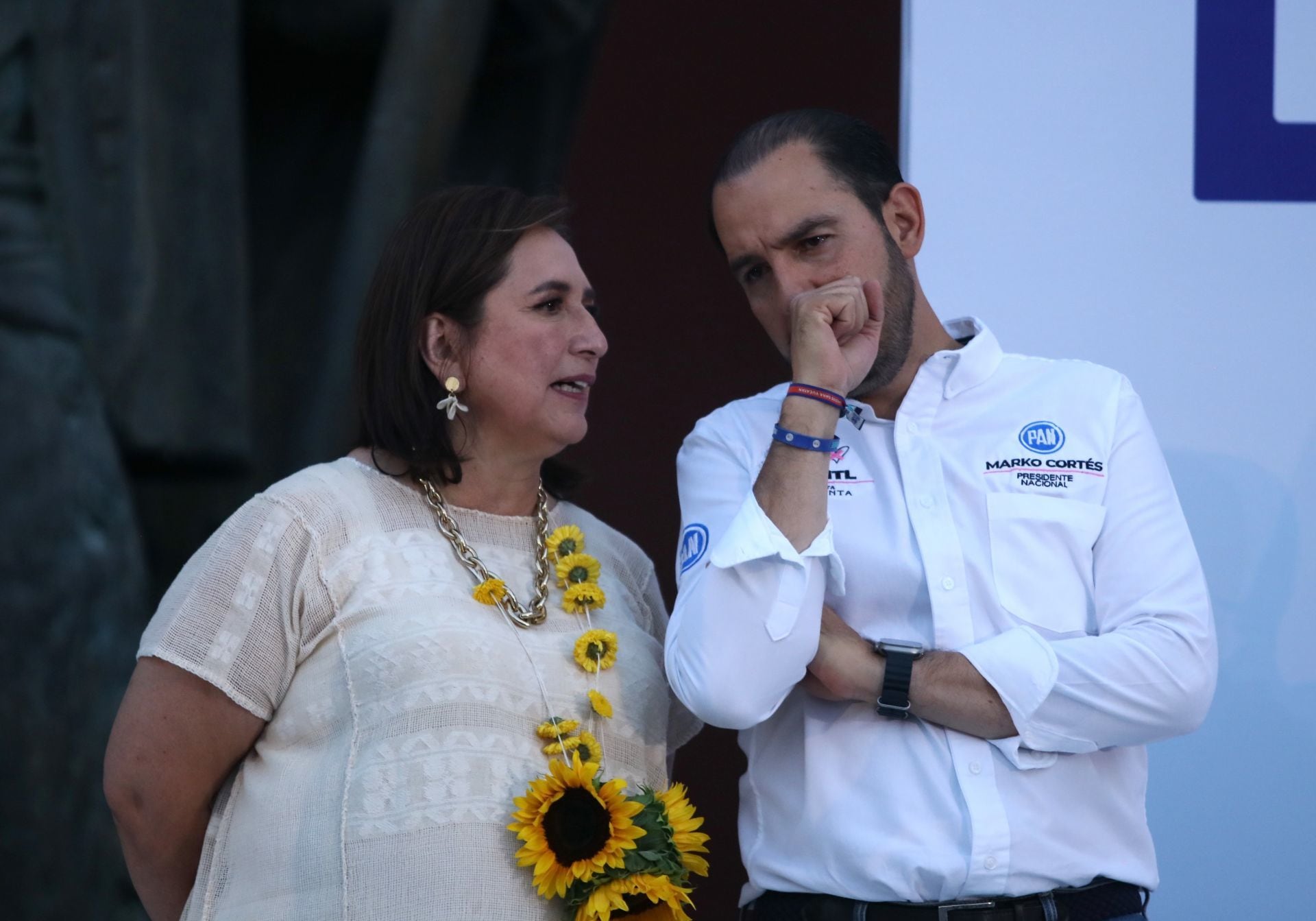 Xóchitl Gálvez Ruiz y Marko Cortés