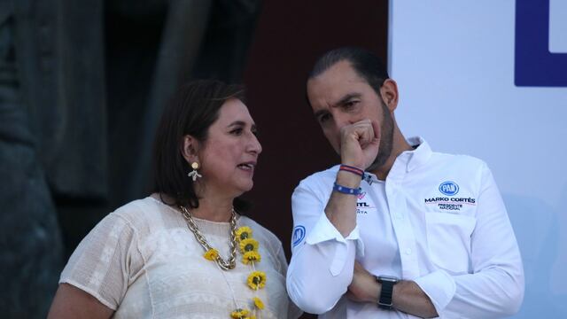 Xóchitl Gálvez Ruiz y Marko Cortés