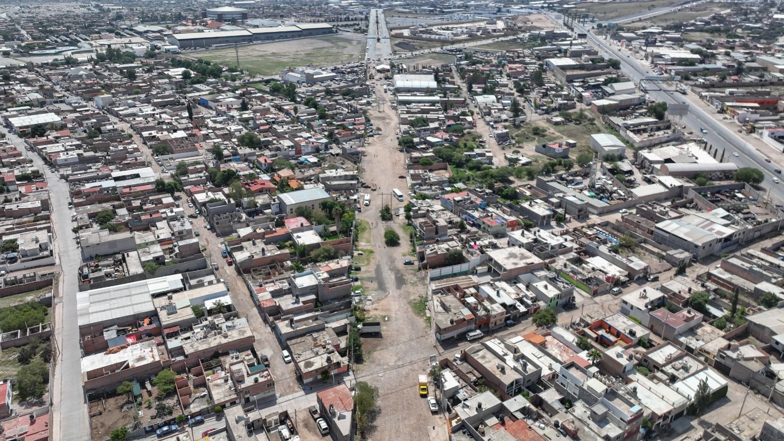 Trabajos en zona capitalina de San Luis Potosí
