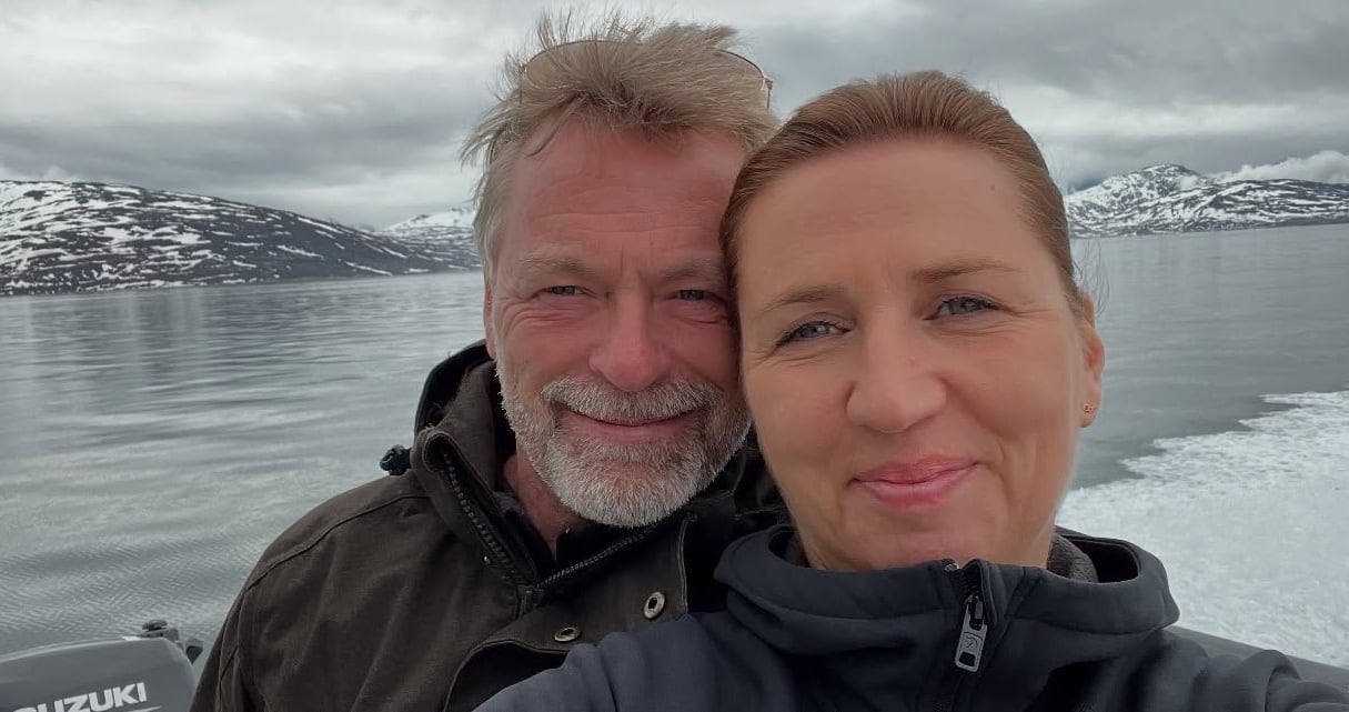 Mette Frederiksen, primera ministra de Dinamarca, y su esposo, Bo Tengberg