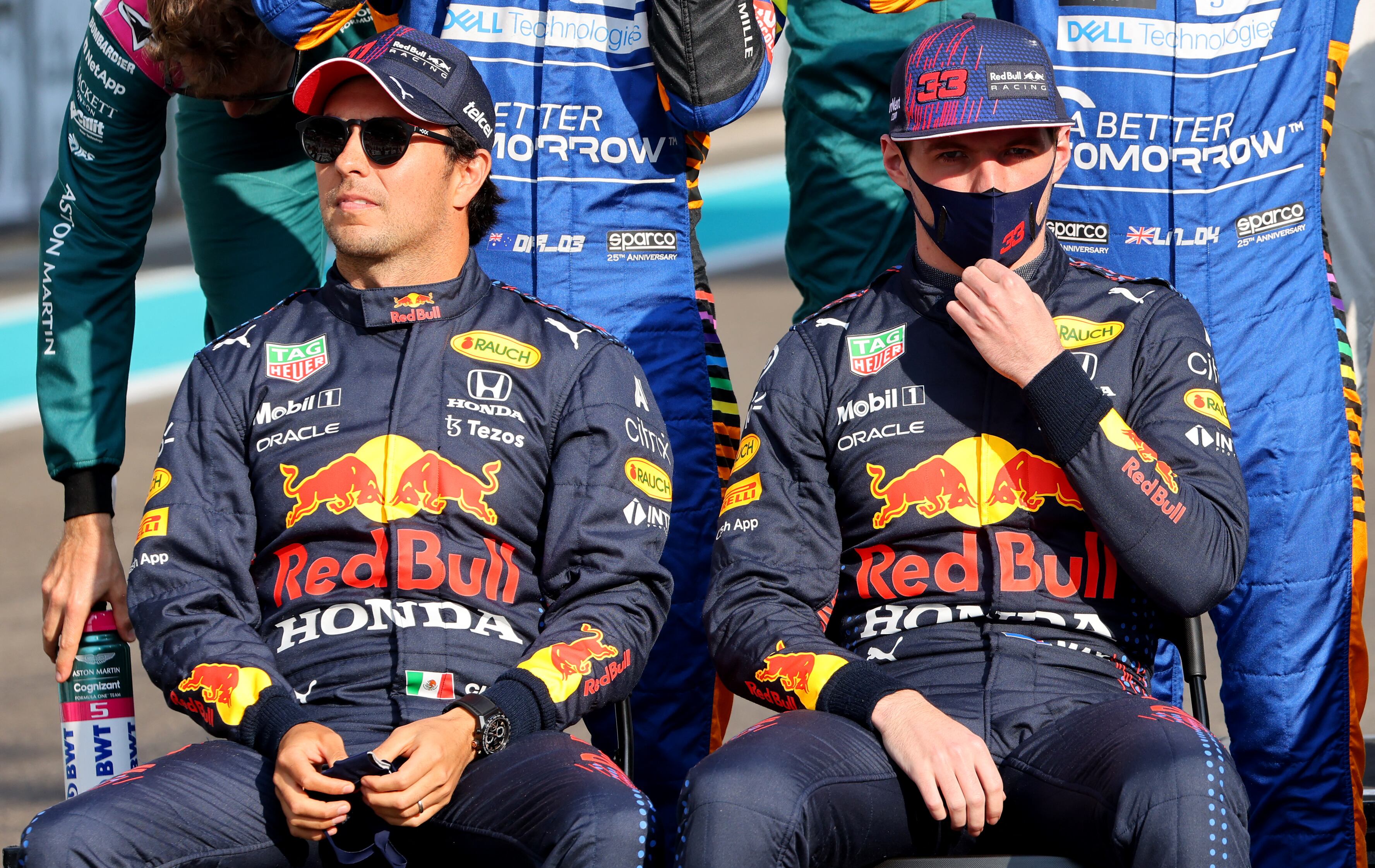 Checo Pérez y Max Verstappen