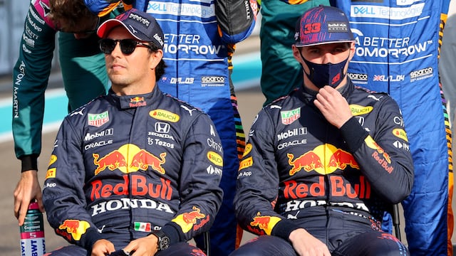 Checo Pérez y Max Verstappen