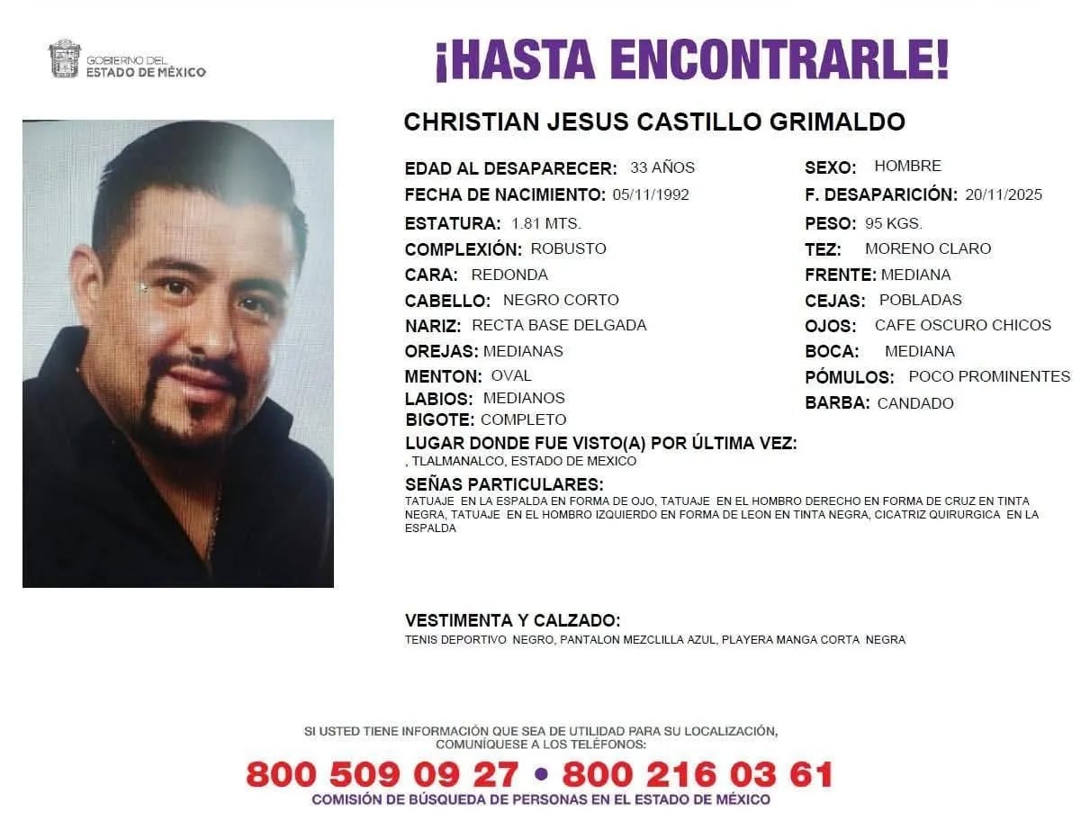 Detienen a Christian Jesús Castillo, regidor de Chalco