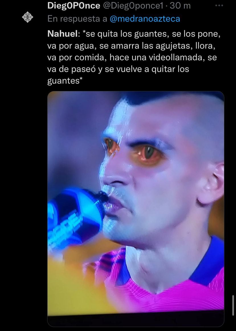 Nahuel y su 'peculiar' ritual para el penal del Atlas.