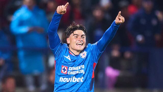Luka Romero en el Cruz Azul vs Toluca.
