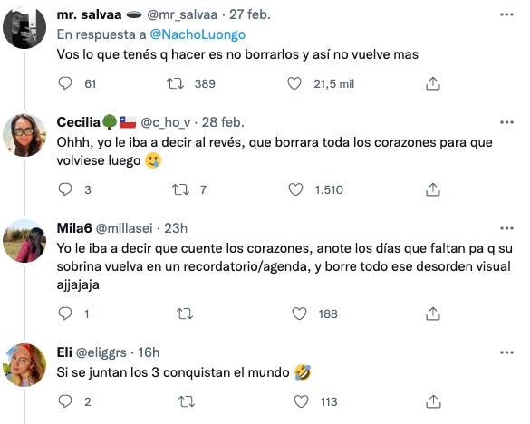 Comentarios sobre el dibujo de corazones en el refrigerador