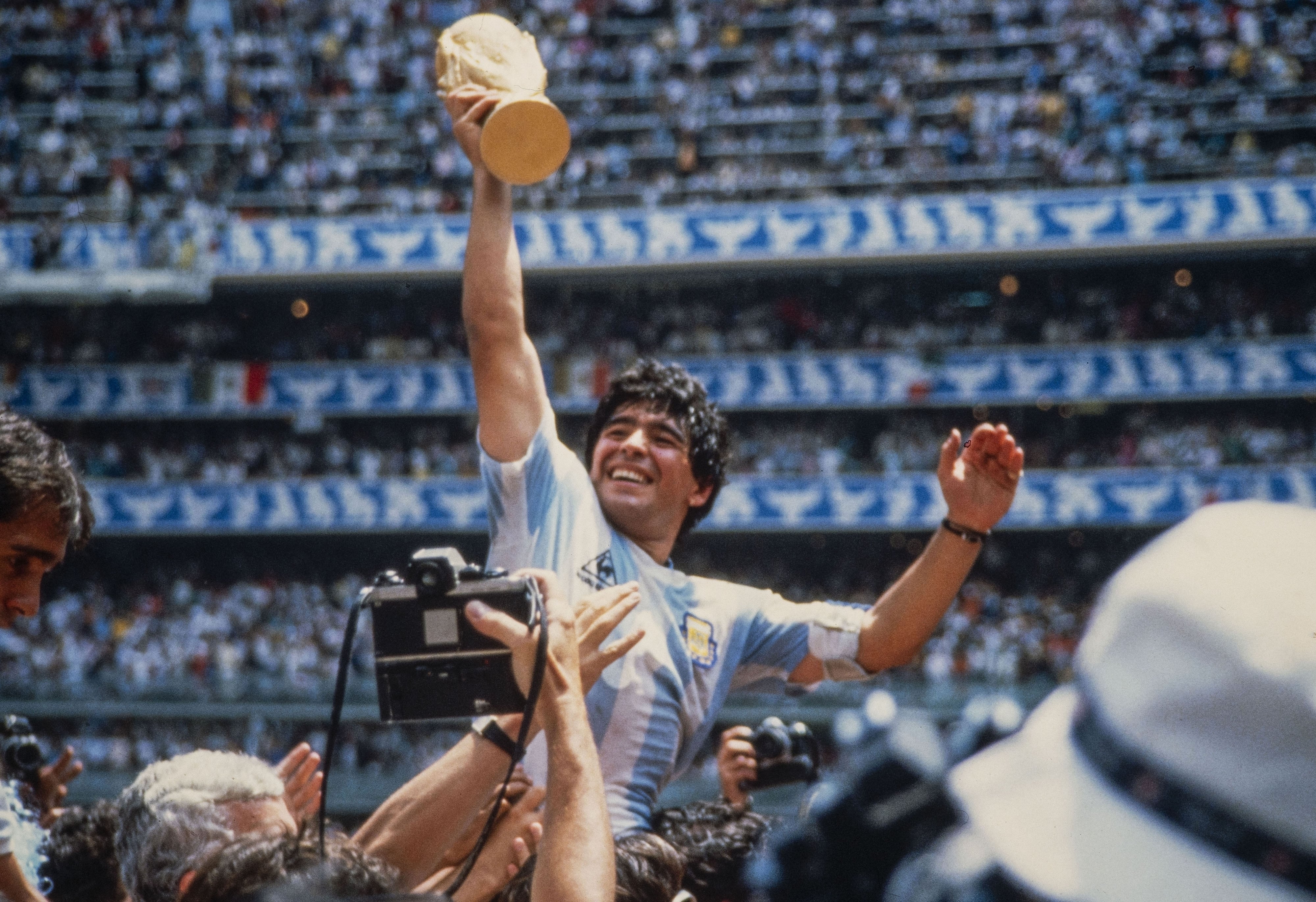 Diego Maradona en el Estadio Azteca, 1986
