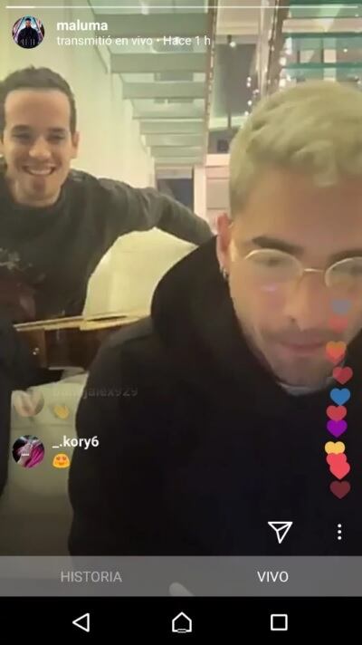 Maluma en Intagram