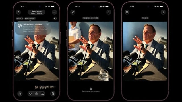 Apple Reference Image verificar fotos compatibilidad SynthID