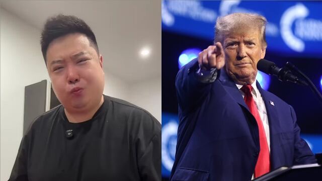 Chen Rui imita a Donald Trump