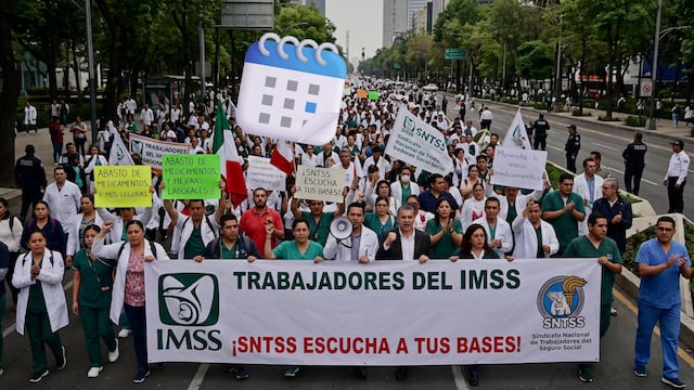 Mega Marcha Nacional de Trabajadores del IMSS