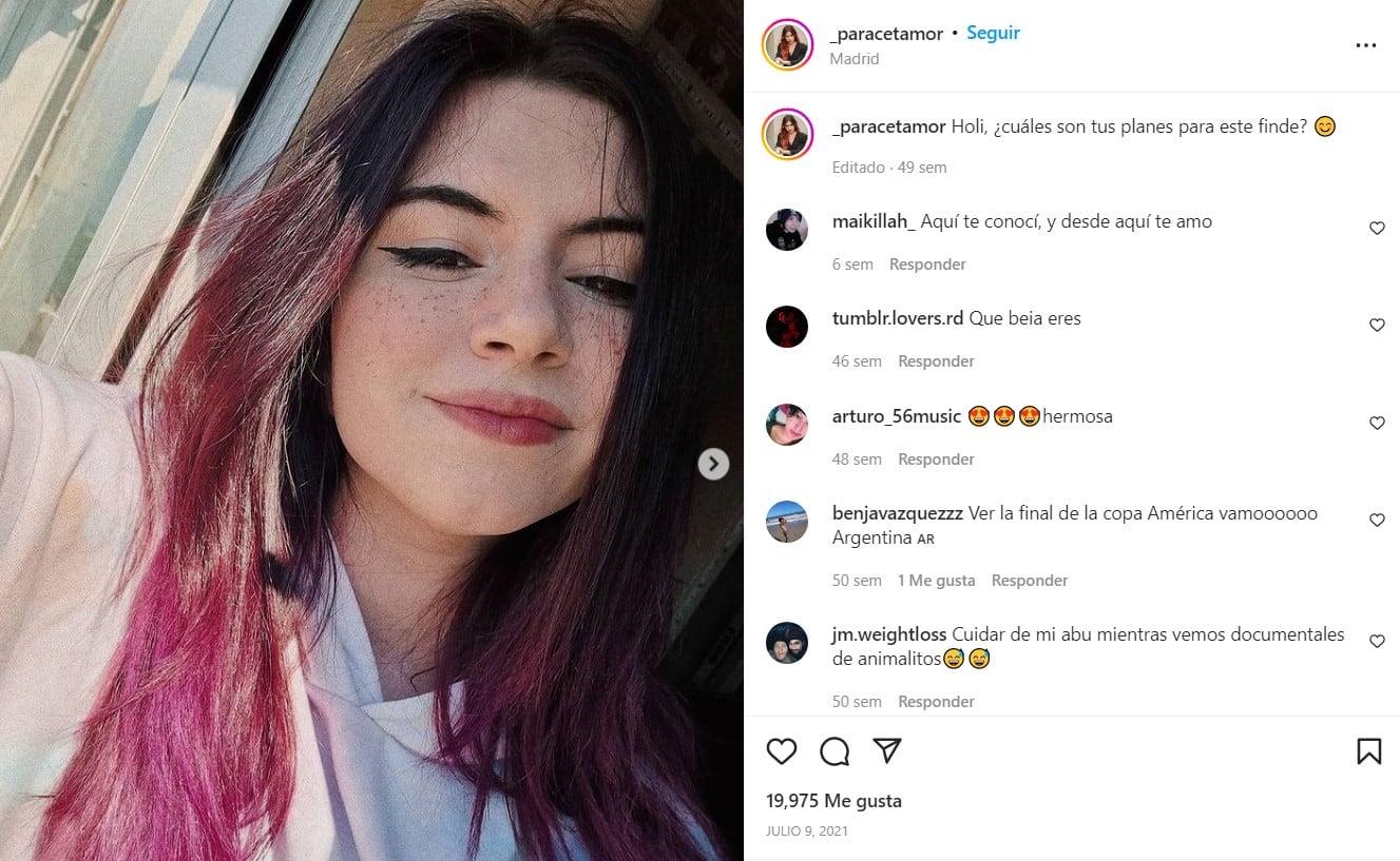 Paracetamor en Instagram