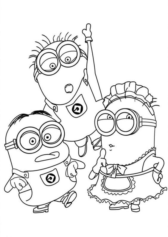 Dibujos de Minions de Mi Villano Favorito 4 para colorear