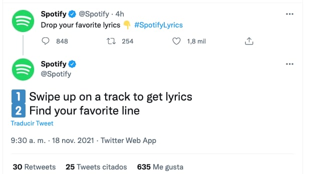 Spotify lanza oficialmente 'Letras'