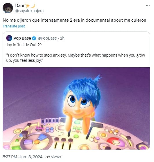 Memes del estreno de Intensamente 2