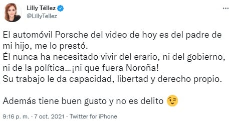 Respuesta de Lilly Téllez a polémica